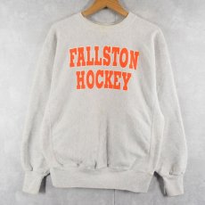 画像2: 90's USA製 REVERSE WEAVE TYPE "FALLSTON HOCKEY" バックプリントスウェット L (2)