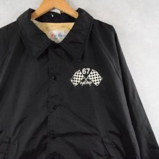 画像2: 【SALE】 GO NORTH "SOUTHAM 67 RACING" ナイロンコーチジャケット BLACK L (2)