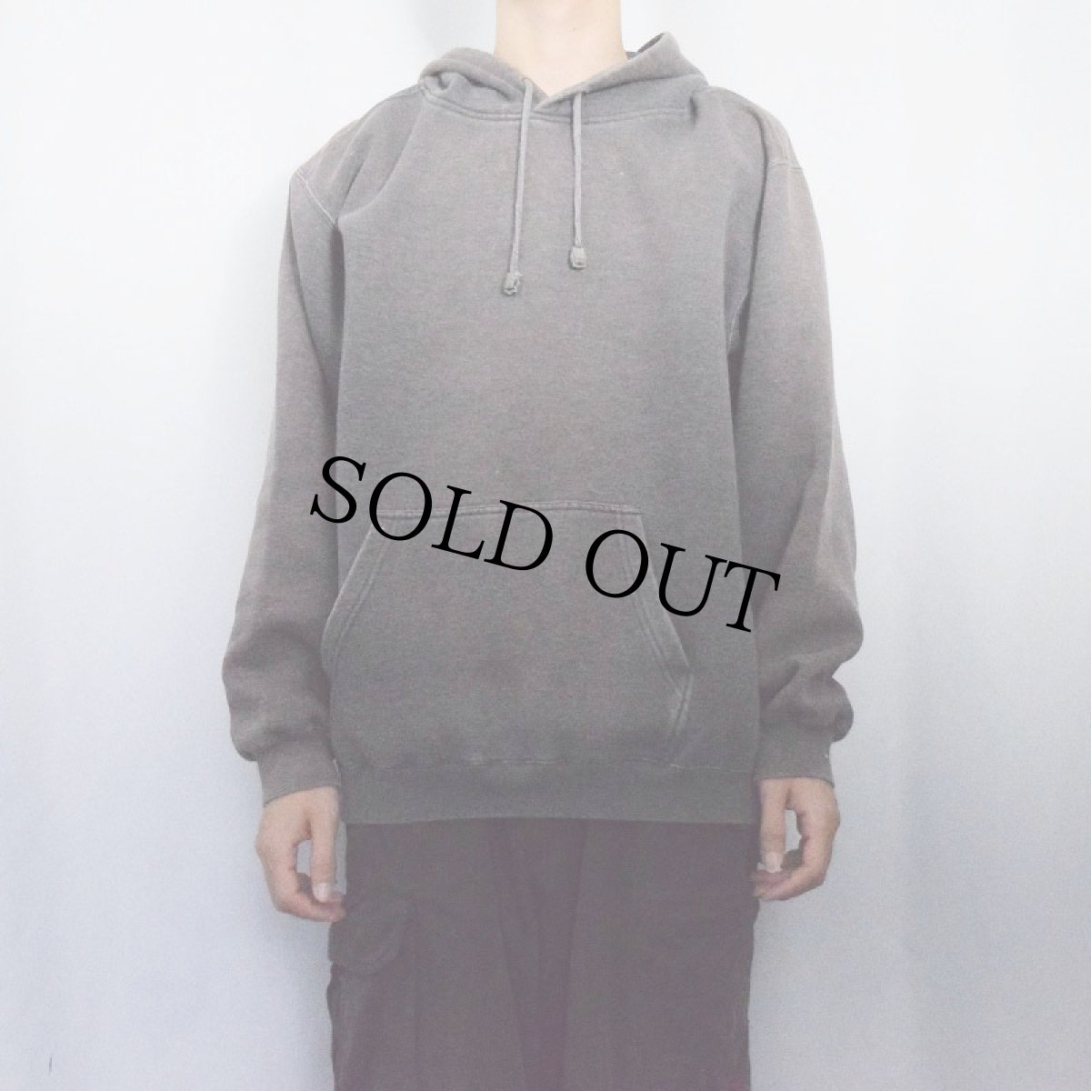 画像2: week endz off 無地スウェットフーディー BLACK M (2)