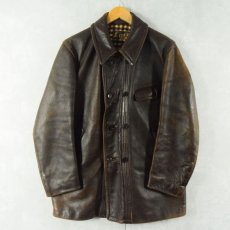画像2: 50's L'IDEAL "Le Corbusier" レザーワークジャケット (2)