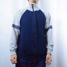 画像2: 【SALE】 80's USA製 スウェットトラックジャケット L (2)