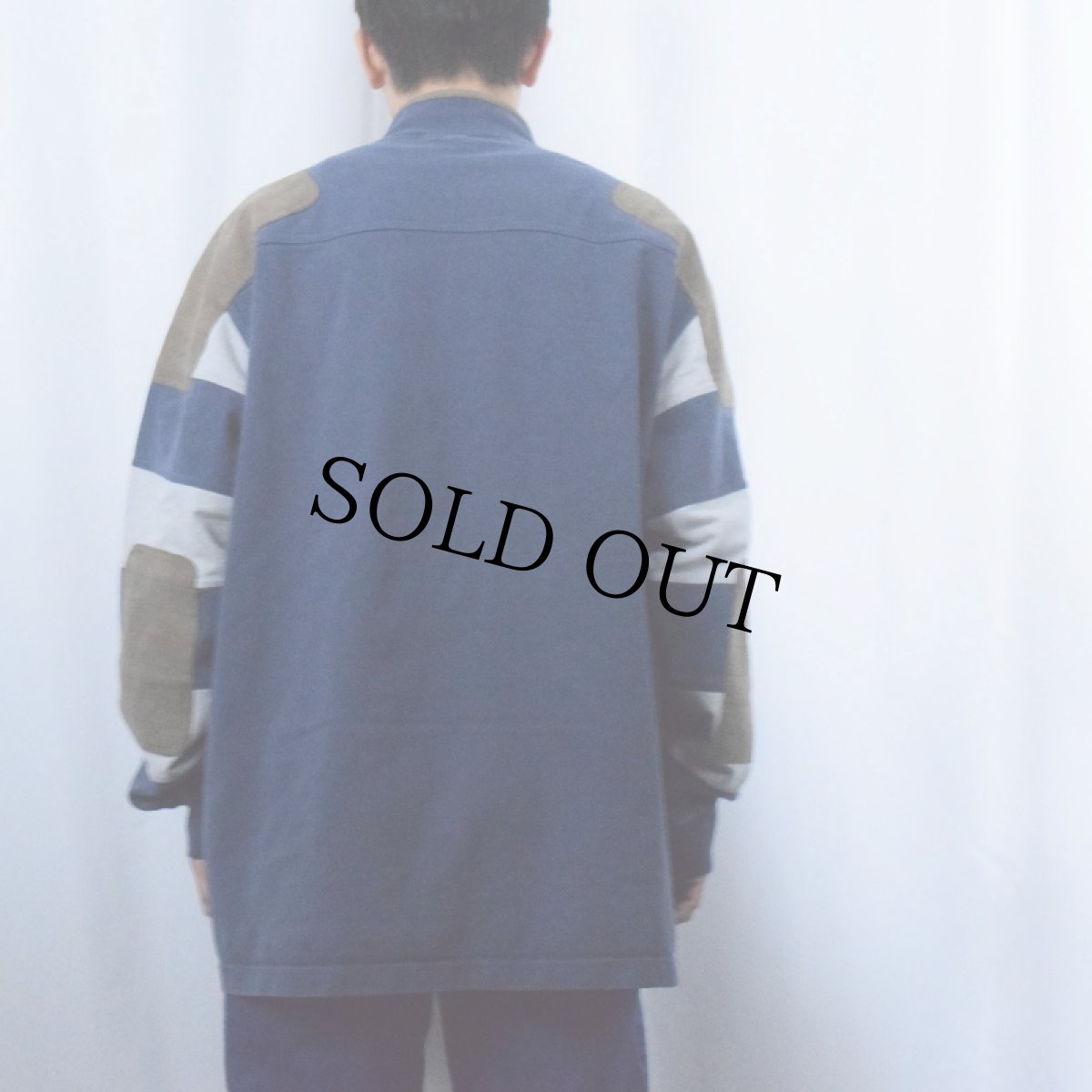 画像3: 90〜2000's ORVIS パッチ付き ハーフジップスウェット XL (3)