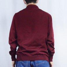 画像3: 【SALE】 80's ロゴ刺繍 ハーフジップニットポロシャツ (3)