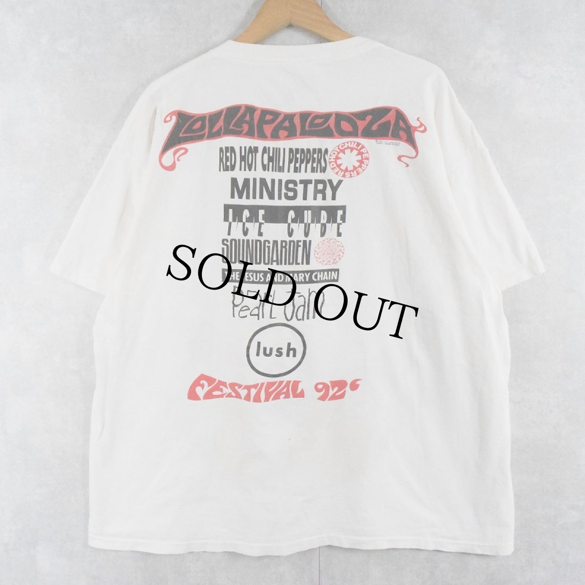 画像2: 90's LOLLAPALOOZA 1992 ロックフェスティバルTシャツ 2XL (2)