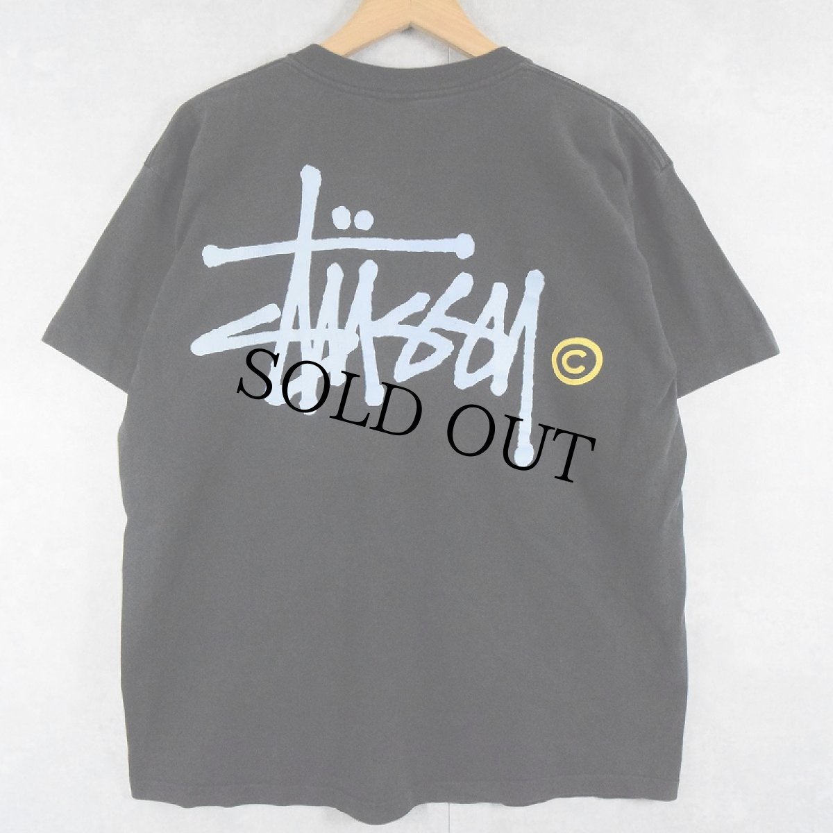 画像1: 90's STUSSY USA製 ロゴプリントTシャツ BLACK XL (1)
