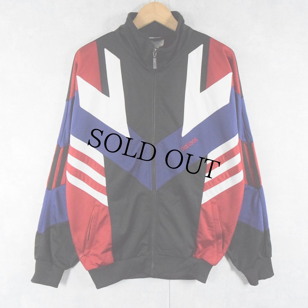 画像2: 90's adidas 切り替えデザイントラックジャケット/パンツ SETUP S (2)