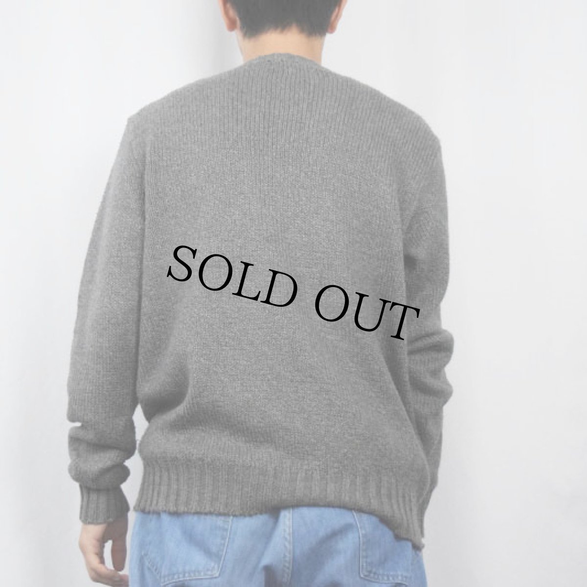 画像3: POLO Ralph Lauren ロゴ刺繍 コットンニットセーター M (3)