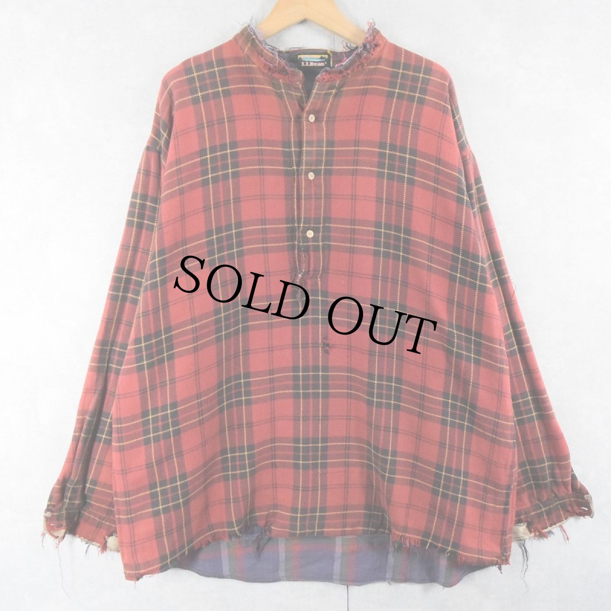 画像2: 80's L.L.Bean チェック柄 リバーシブルネルシャツ (2)