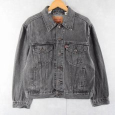 画像1: 2000's Levi's ブラックデニムジャケット L (1)