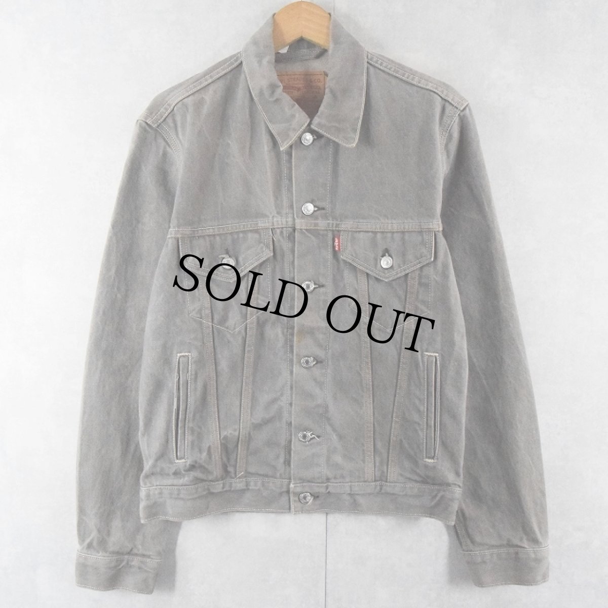 画像1: 2000's Levi's ブラックデニムジャケット M (1)