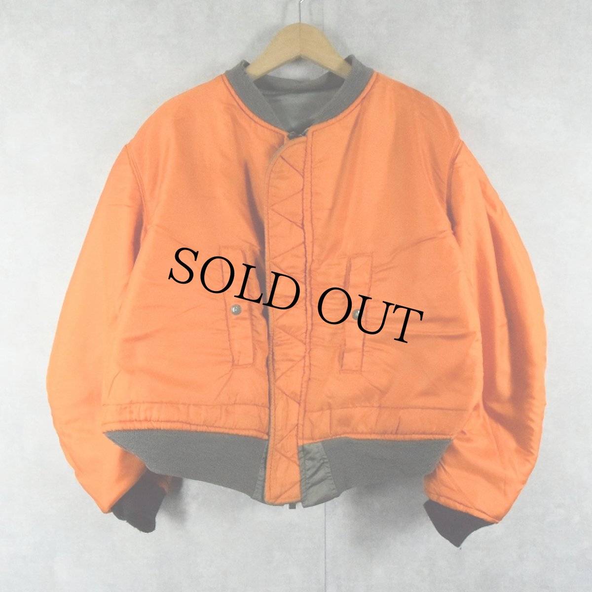 画像2: 70's U.S.AIR FORCE "MA-1 E-TYPE" フライトジャケット (2)