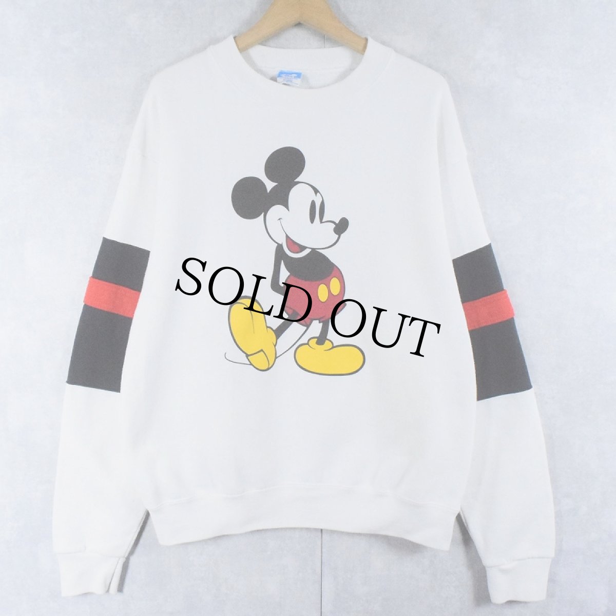 画像1: 80〜90's Disney USA製 "MICKEY MOUSE" プリントスウェット XL (1)