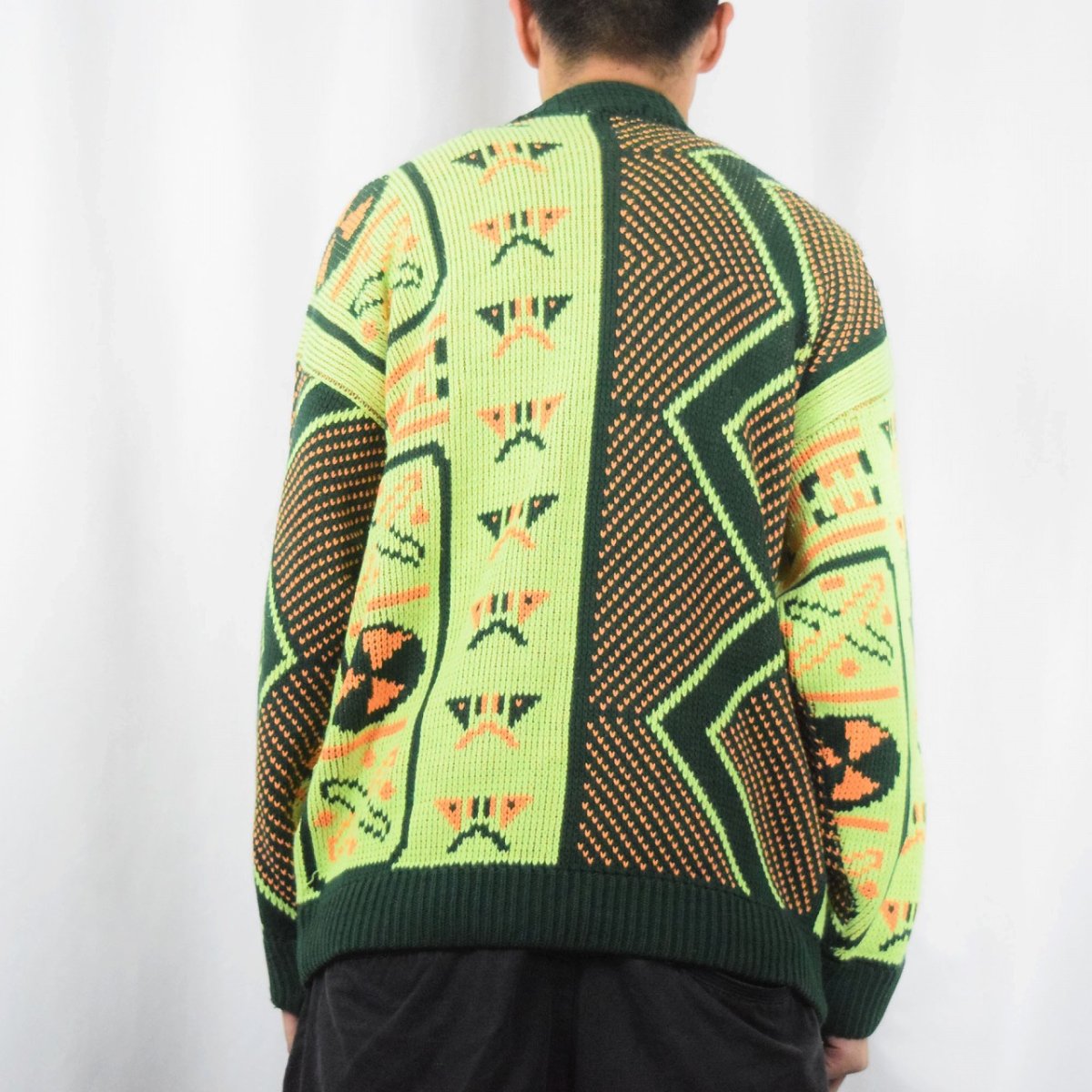 画像3: 【SALE】 KATUS' FRANCE製 総柄 スキーニットセーター (3)