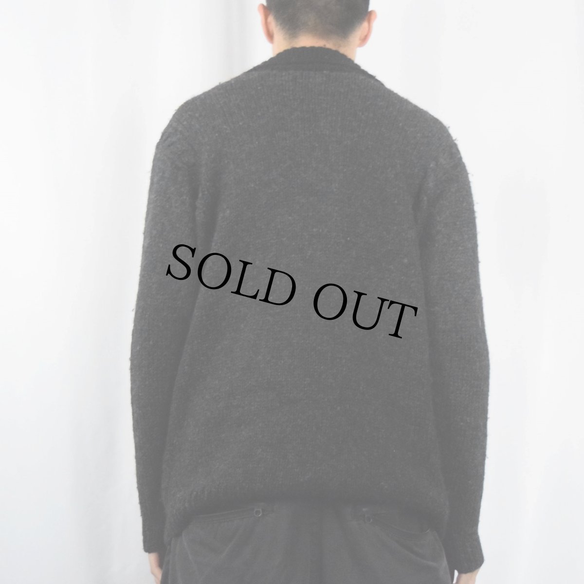 画像3: PERRY ELLIS ウールニットジャケット S (3)