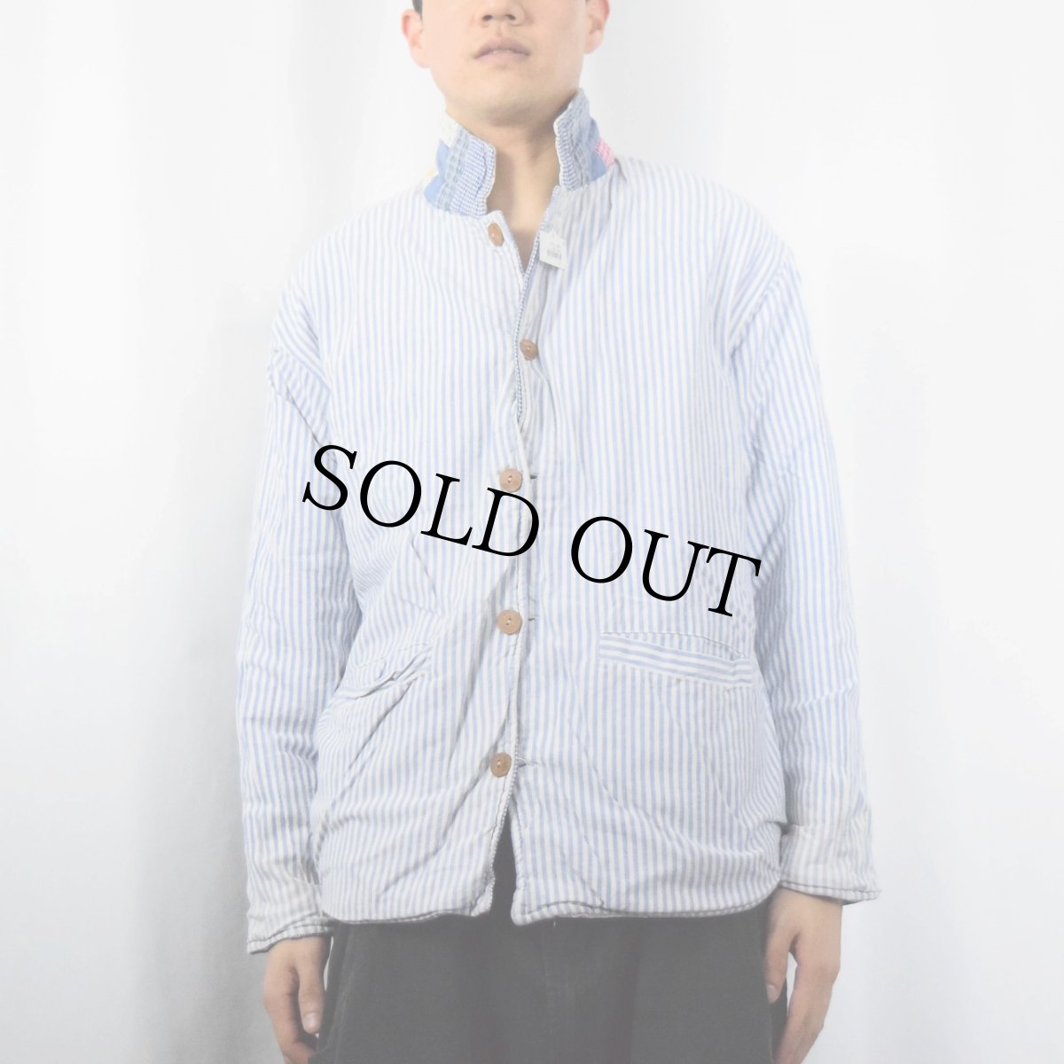 画像5: Patch Magic パッチワーク リバーシブルキルティングジャケット L (5)