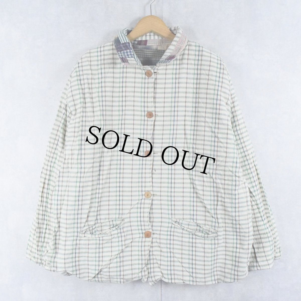 画像2: Patch Magic パッチワーク リバーシブルキルティングジャケット L (2)