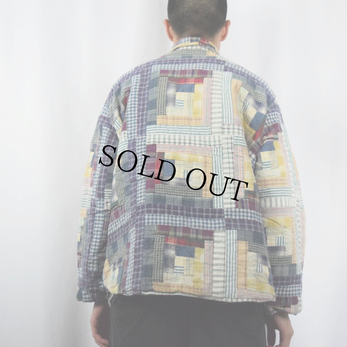 画像4: Patch Magic パッチワーク リバーシブルキルティングジャケット L (4)