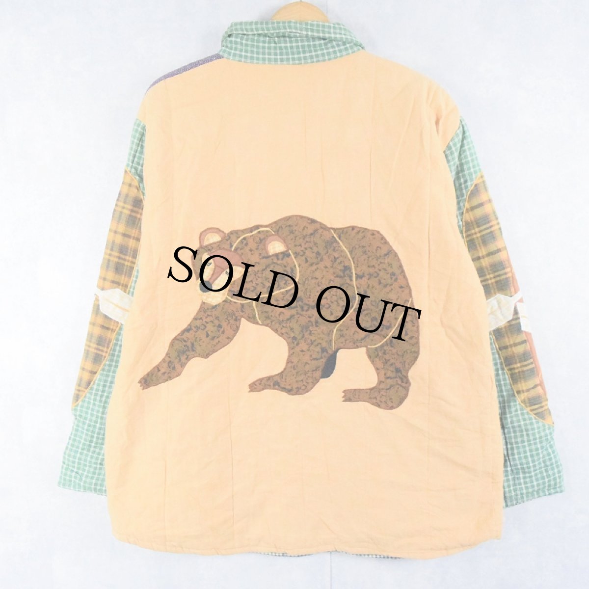 画像2: Patch Magic パッチワーク リバーシブルキルティングジャケット S (2)