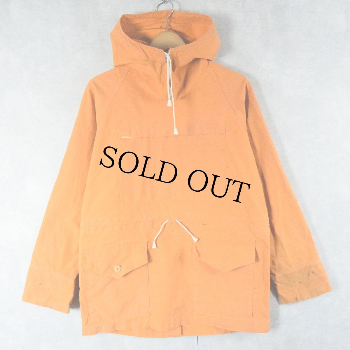 画像1: 50〜60's BLACKS BRITAIN製 "Ventile" ジップフーデッドジャケット S (1)