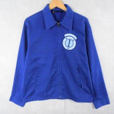 画像1: 【SALE】 70's K-BRAND "INTEL SECURITY SYSTEM" パッチカスタム ワークジャケット M (1)