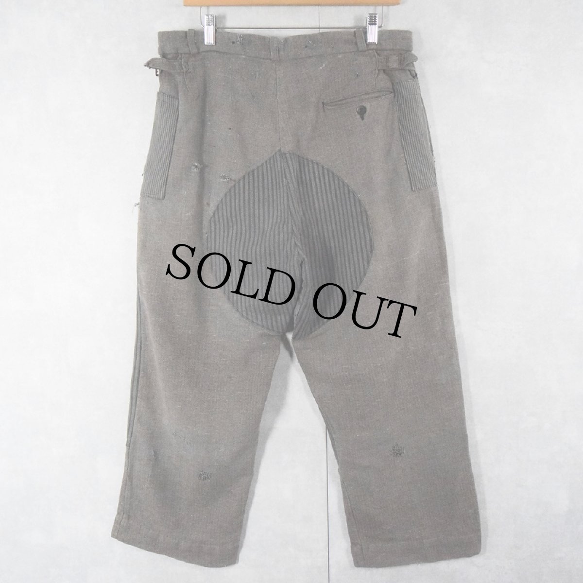 画像2: 〜40's UNKNOWN ウールトラウザーズ W33 (2)