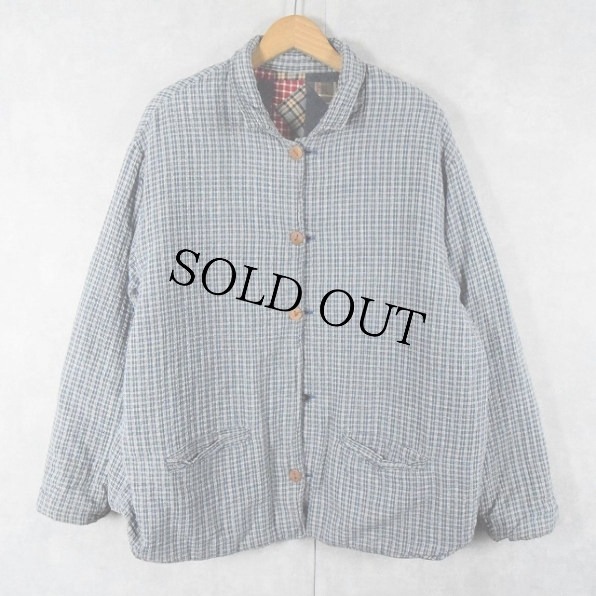 画像2: Patch Magic パッチワーク リバーシブルキルティングジャケット L (2)