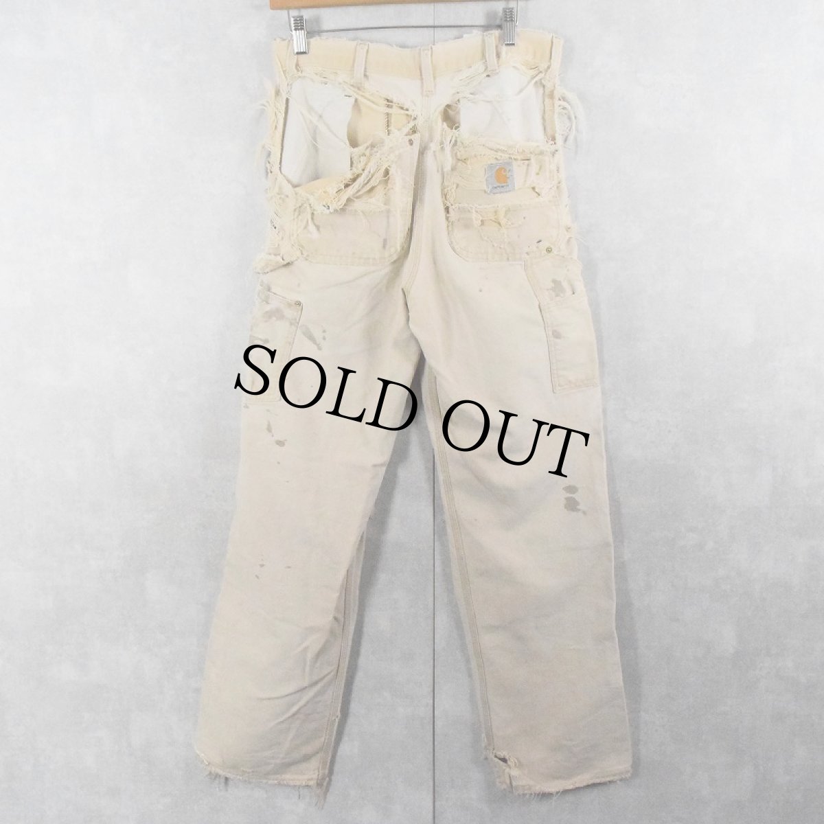 画像4: Carhartt ダブルニー クラッシュペインターパンツ W31 (4)