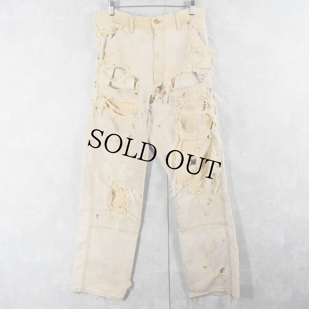 画像3: Carhartt ダブルニー クラッシュペインターパンツ W31 (3)