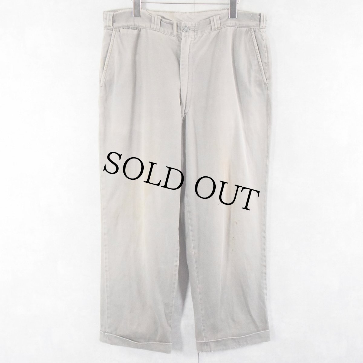 画像2: 〜60's TULANE コットンワークパンツ W35 (2)