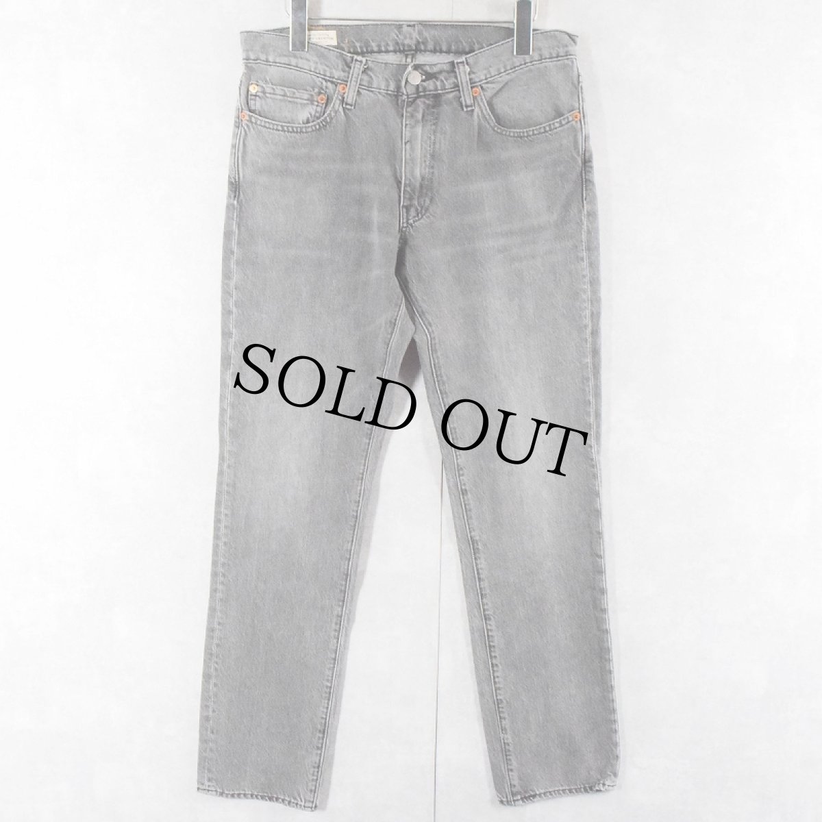 画像1: Levi's 511 スリムテーパード ストレッチブラックデニムパンツ W31 (1)