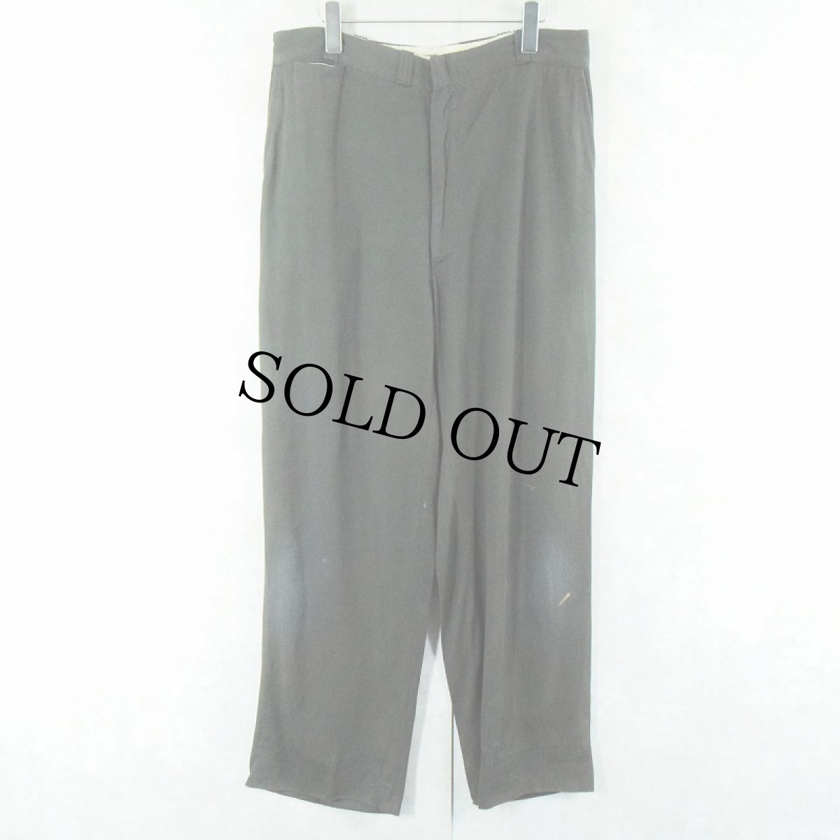 画像2: 50〜60's Unitog ウィップコード ワークパンツ W32 (2)