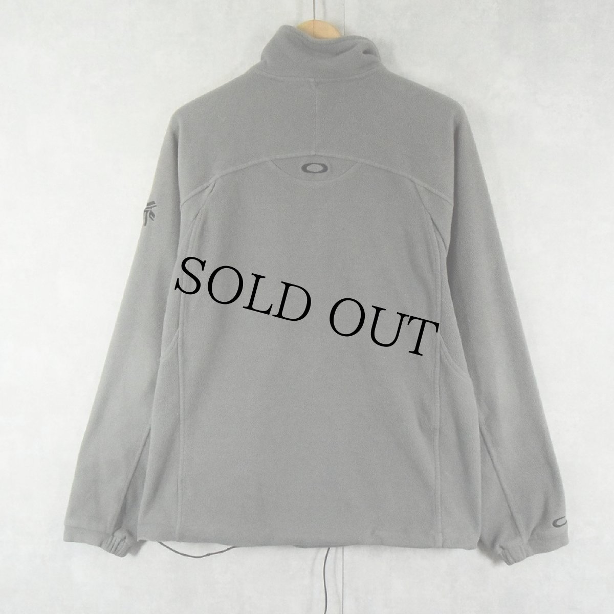 画像2: OAKLEY ロゴ刺繍 フリースプルオーバージャケット M (2)