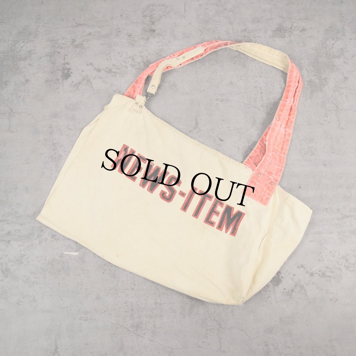 画像1: **【SALE】 VINTAGE "NEWS-ITEM" ニュースペーパーバッグ (1)