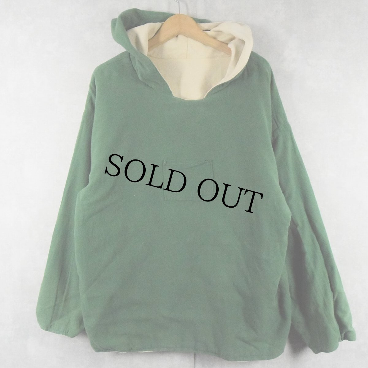 画像2: リバーシブル コットンフーディー (2)