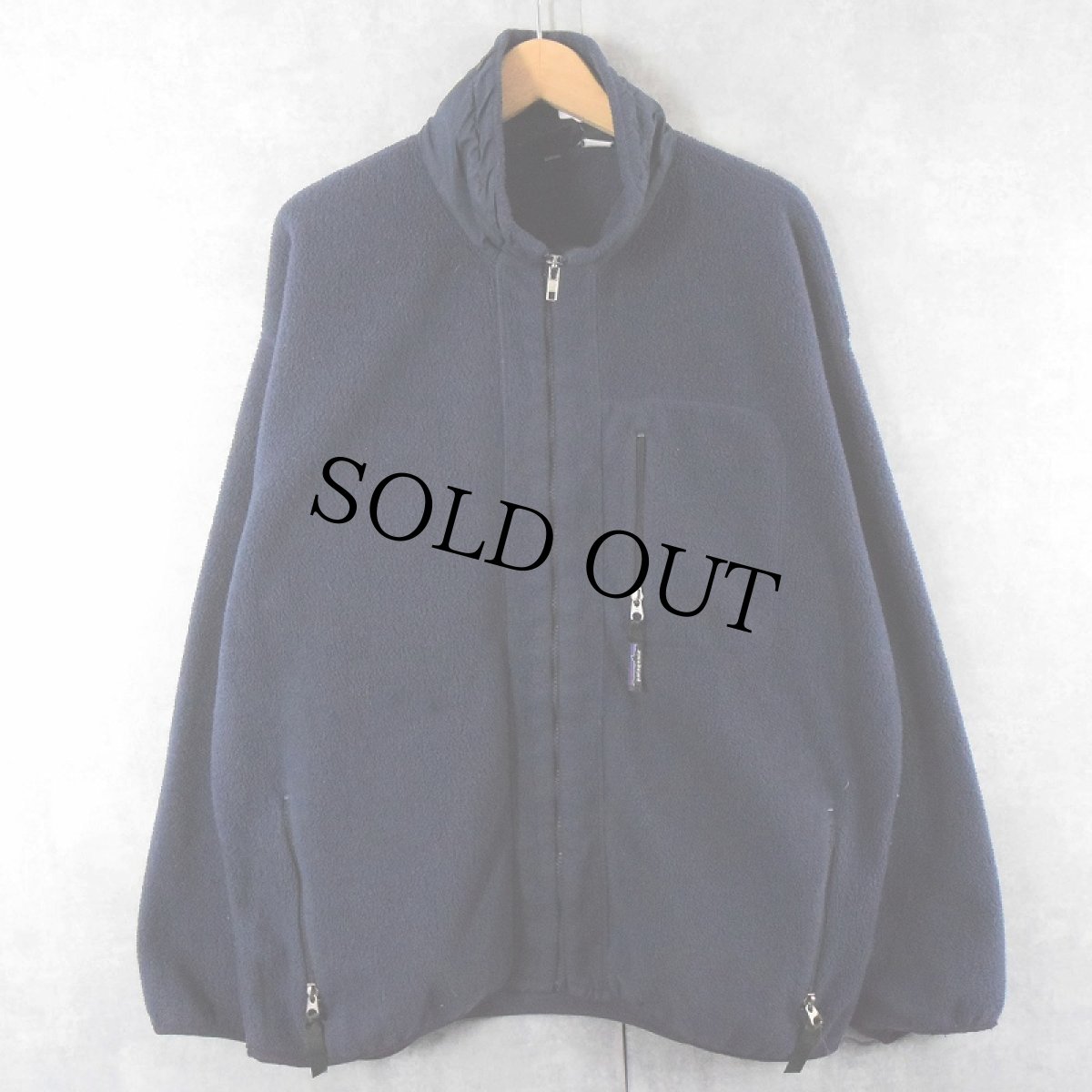 画像1: 90's〜 Patagonia USA製 シンチラ フリースジップジャケット NAVY XL (1)