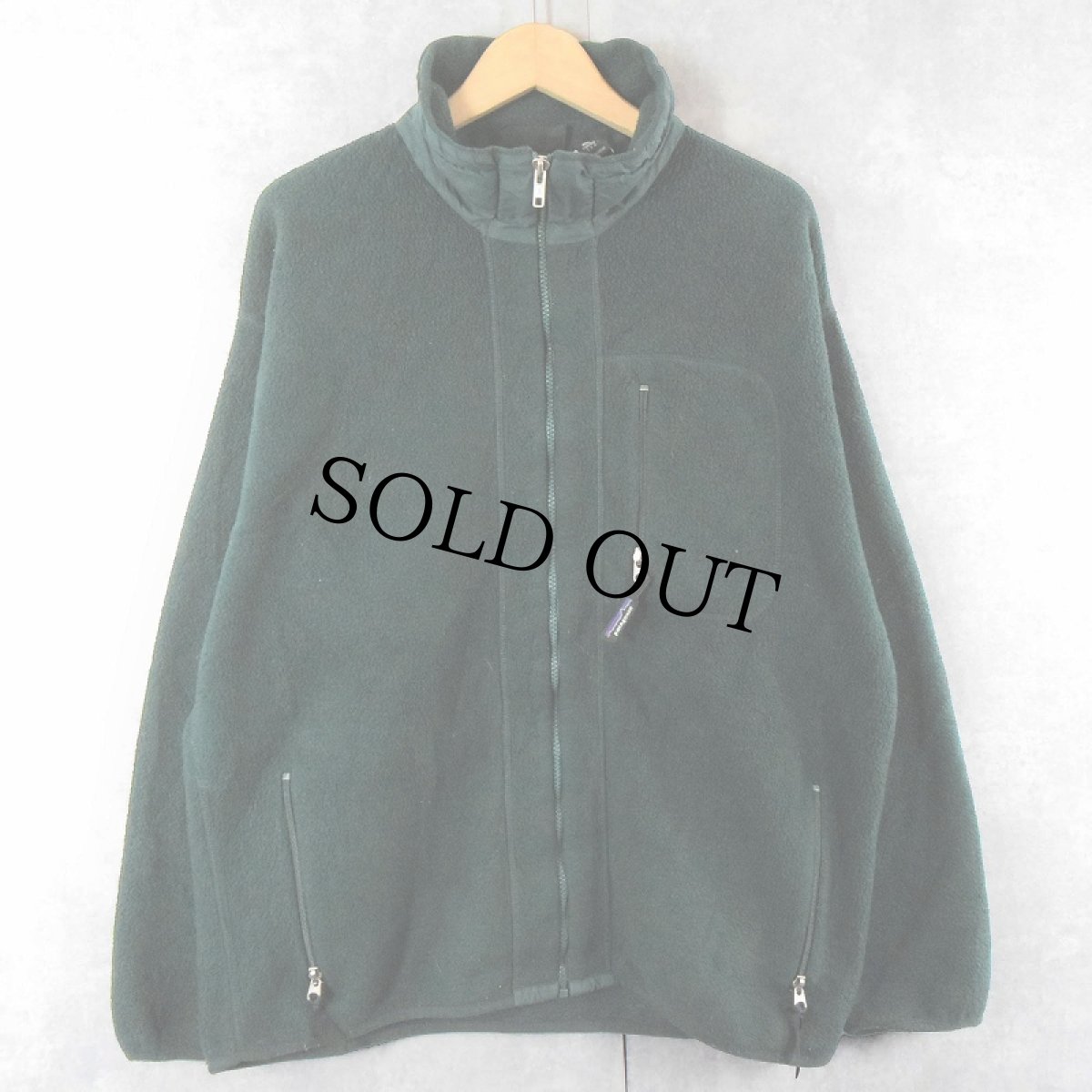 画像1: 90's Patagonia USA製 シンチラ フリースジャケット GREEN XL (1)