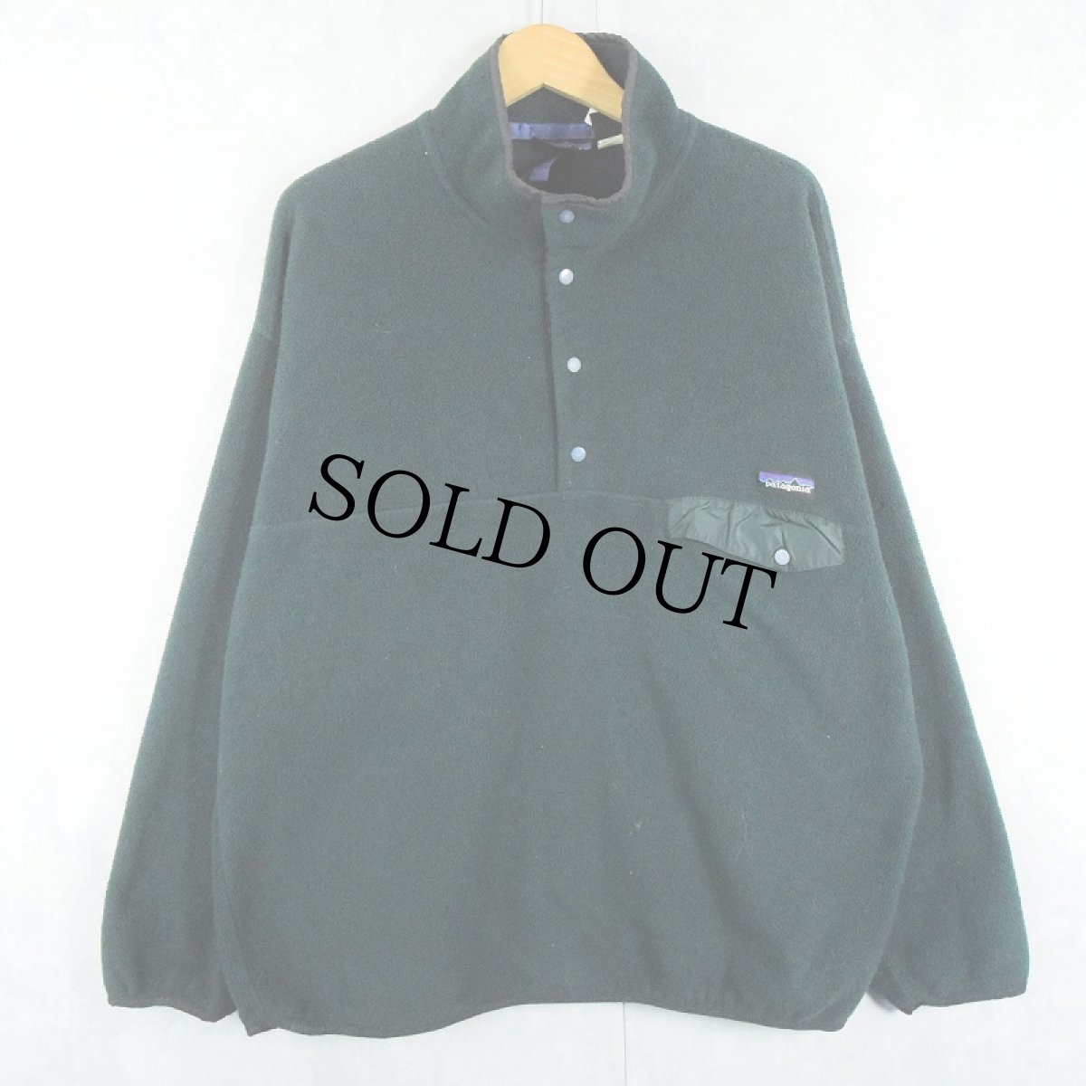 画像1: 90's Patagonia スナップT GREEN XL (1)