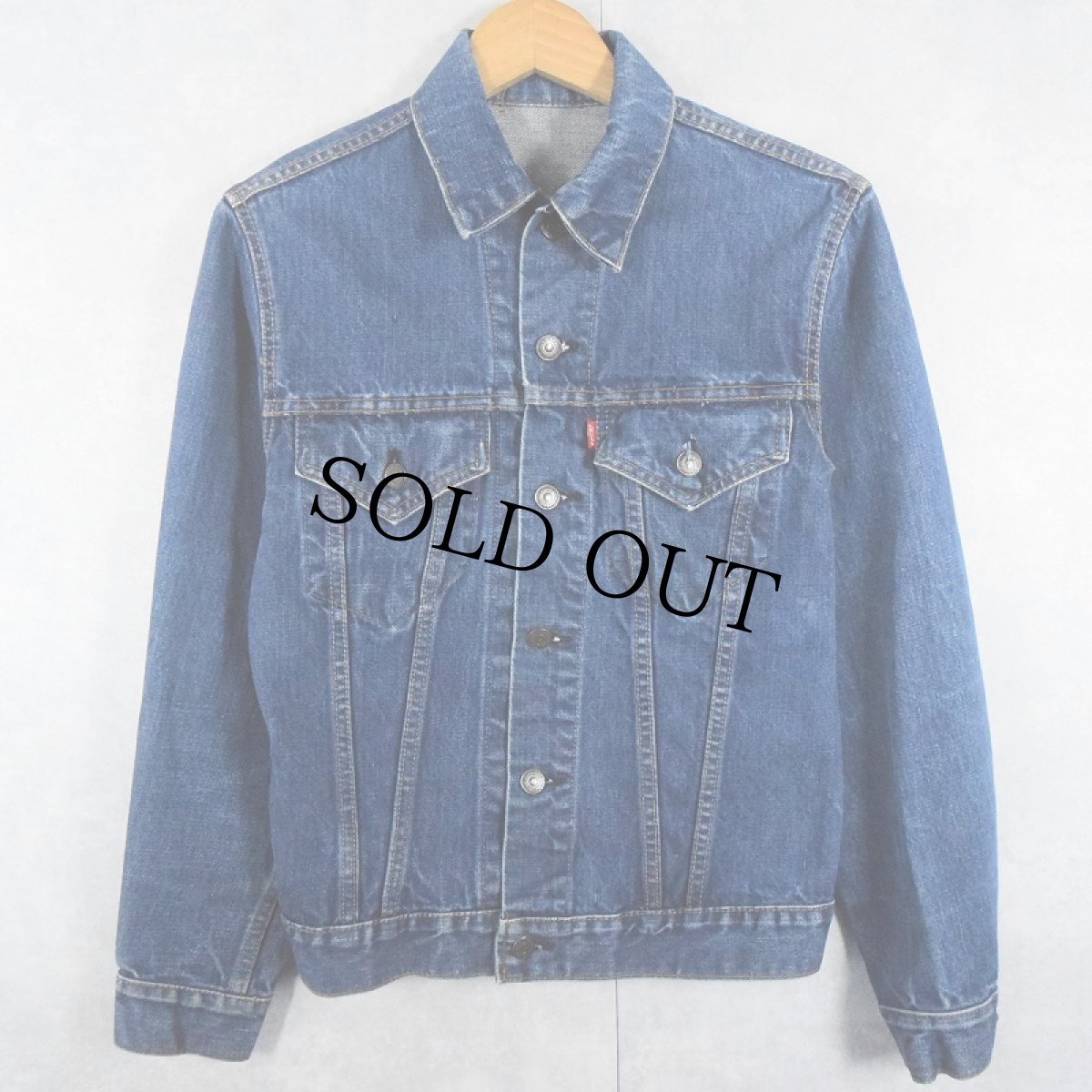 画像1: 60〜70's LEVI'S 70505 BIGE デニムジャケット (1)