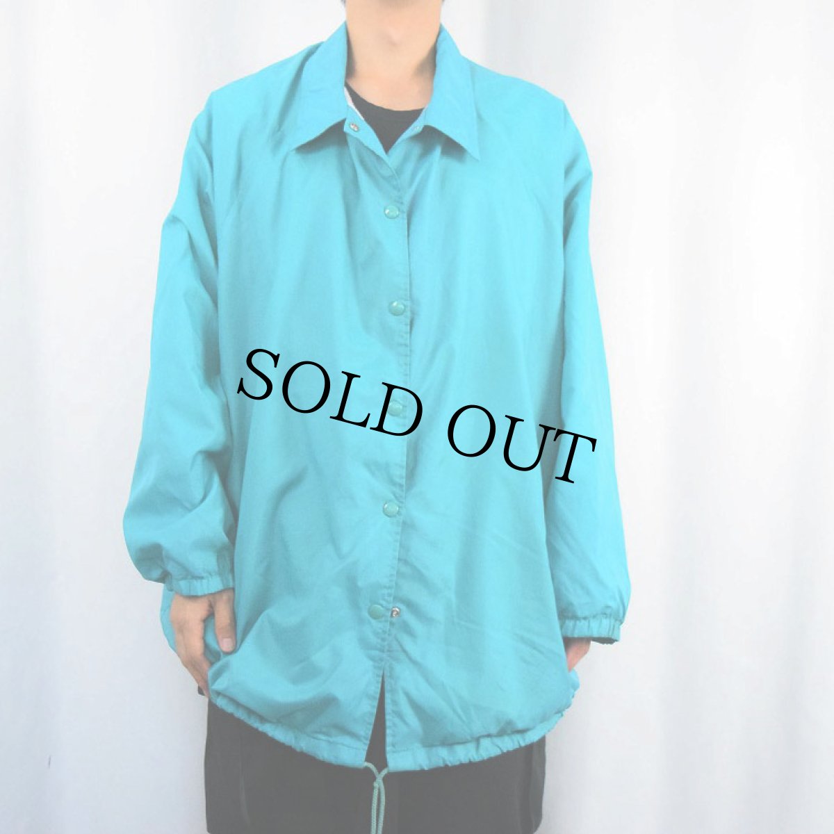 画像2: 80〜90's USA製 ナイロンコーチジャケット 3X (2)