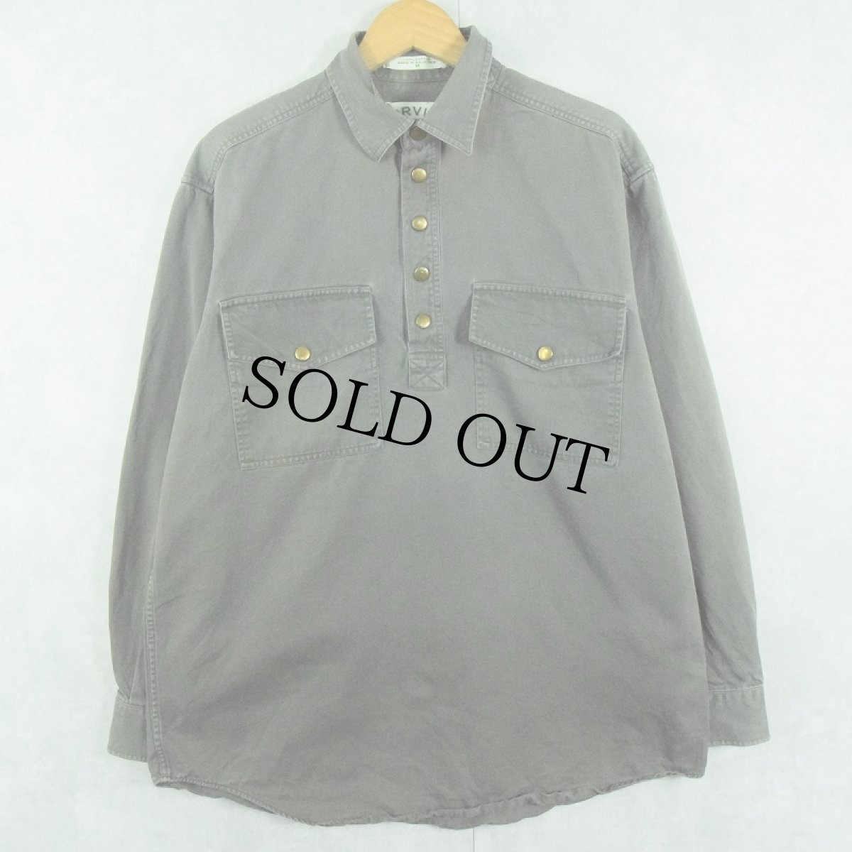 画像1: 【SALE】 90's ORVIS "MALPAI" ハーフスナップシャツ M (1)