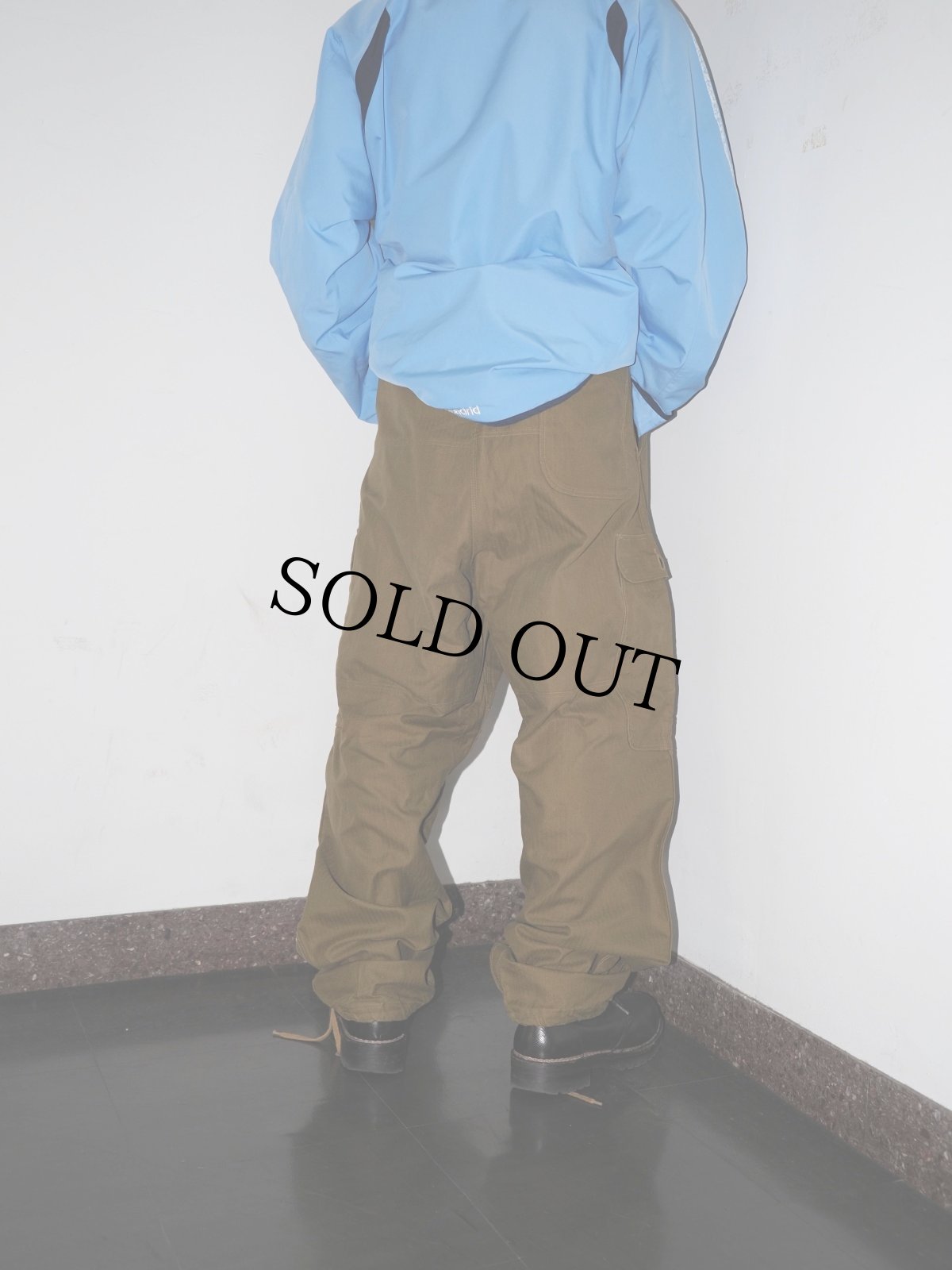 画像3: 60's DENMARK ARMY HBT フィールドパンツ 55 (3)