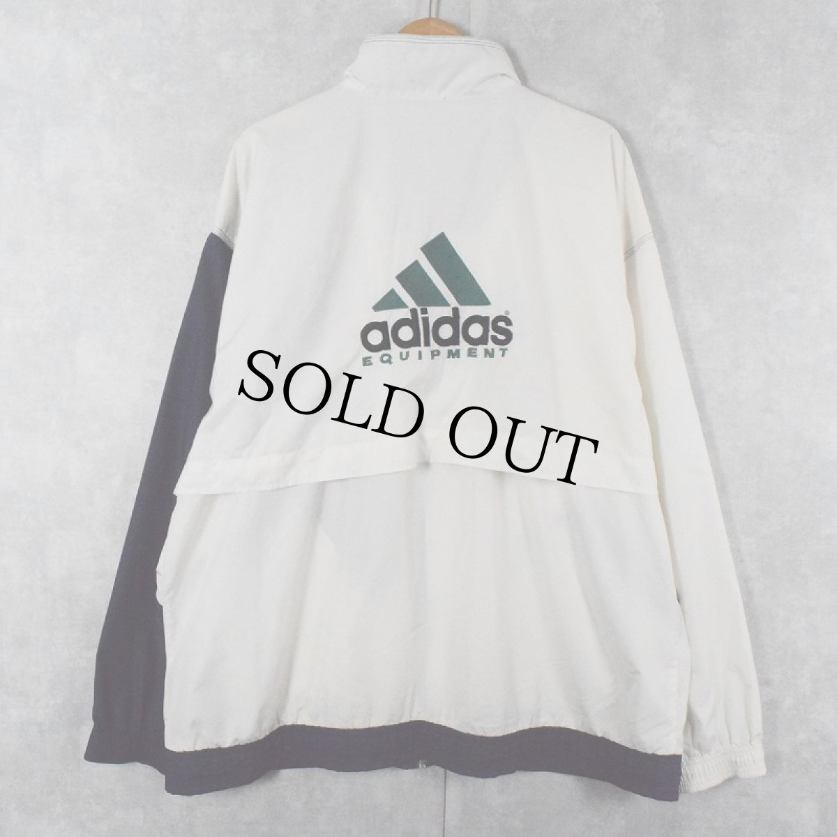 画像2: 90's adidas EQUIPMENT ロゴ刺繍 ジップジャケット XL (2)