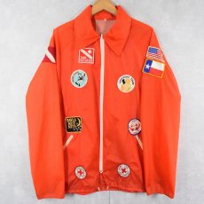画像1: 【SALE】 70〜80's パッチ付き ナイロンジャケット L (1)