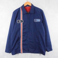 画像1: 【SALE】 80's "Ford" ロゴワッペン付き キルティングライナー ワークジャケット (1)