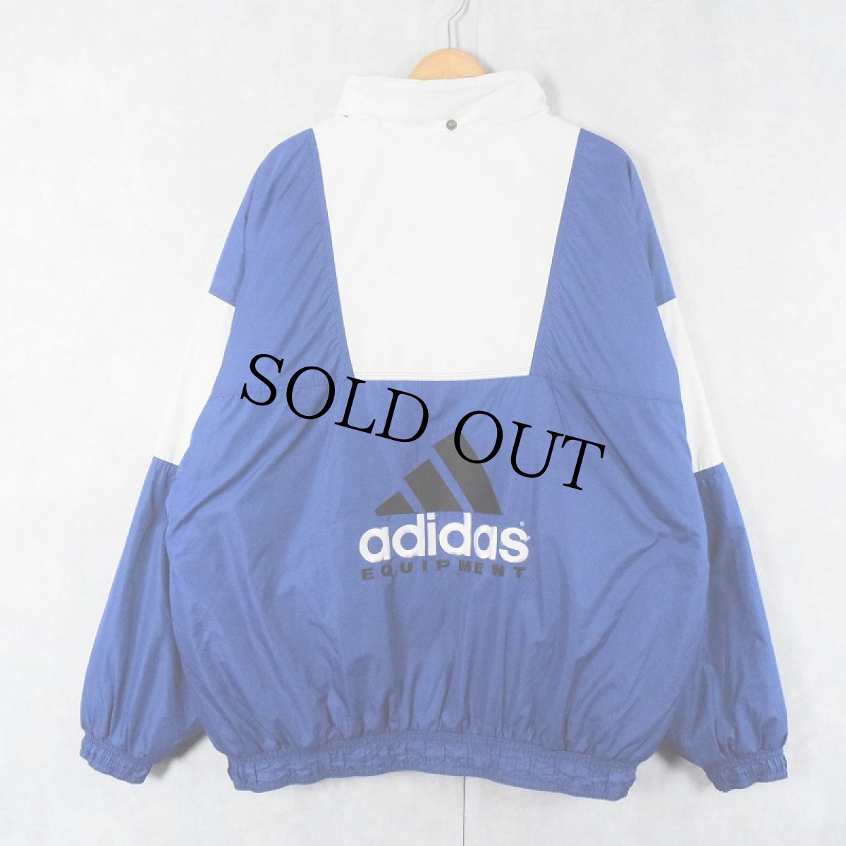 画像2: 90's adidas EQUIPMENT ロゴ刺繍 中綿入り ジップジャケット XL (2)