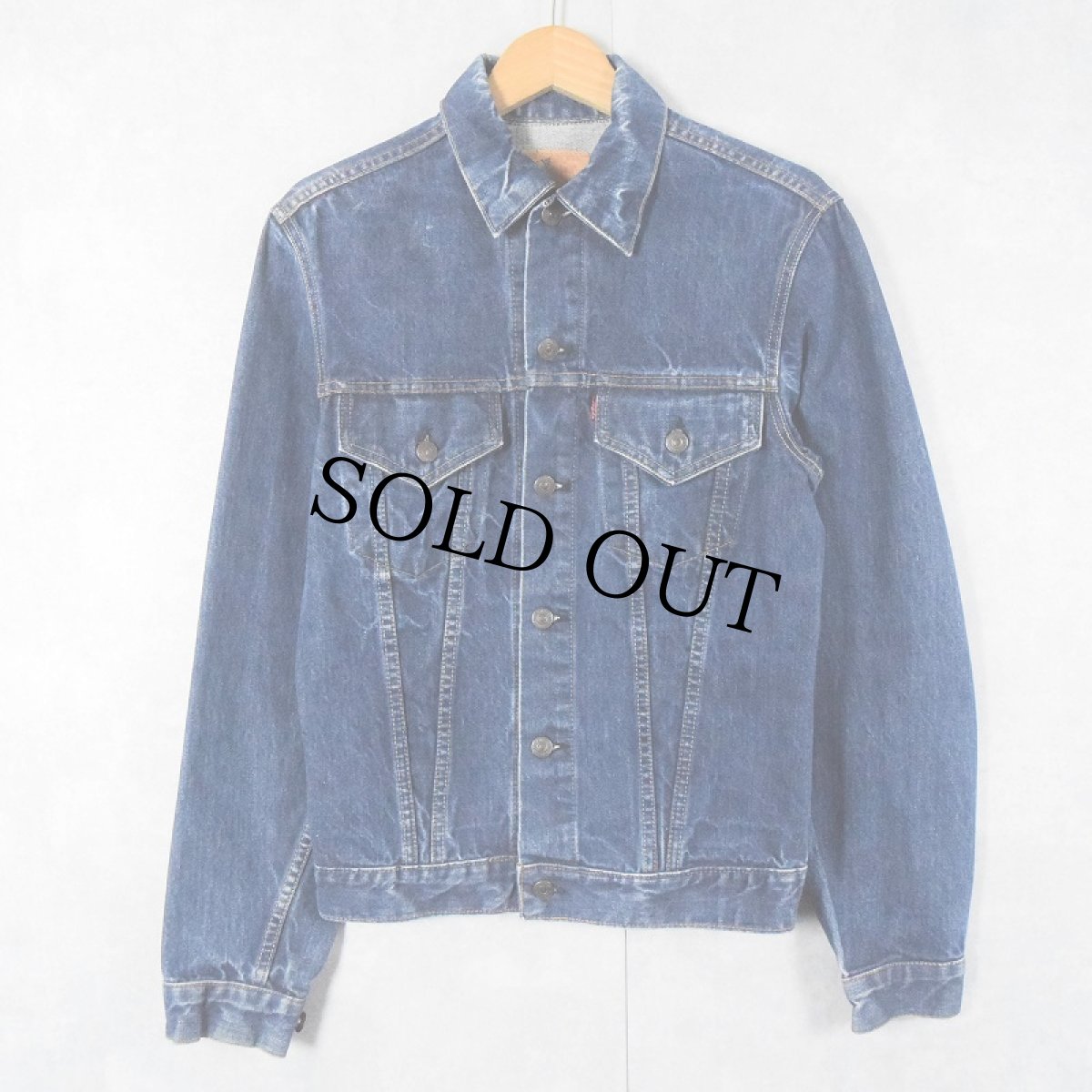 画像1: 60's LEVI'S 71205-0217 BIGE デニムジャケット SIZE38 (1)