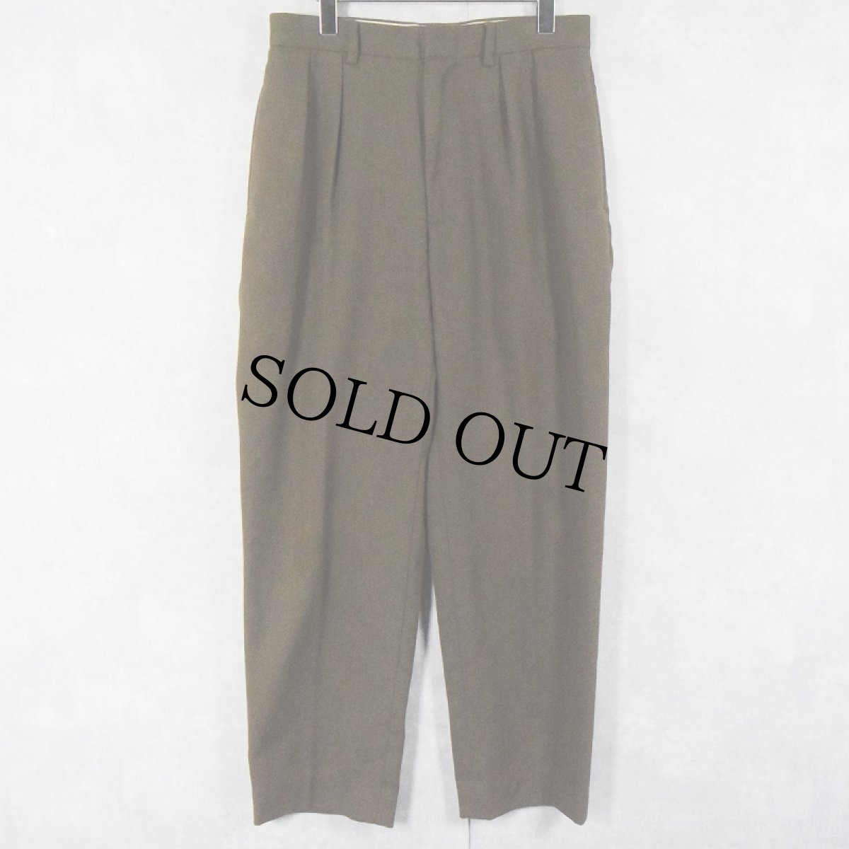 画像1: POLO Ralph Lauren 2タック コットンスラックス W30 (1)
