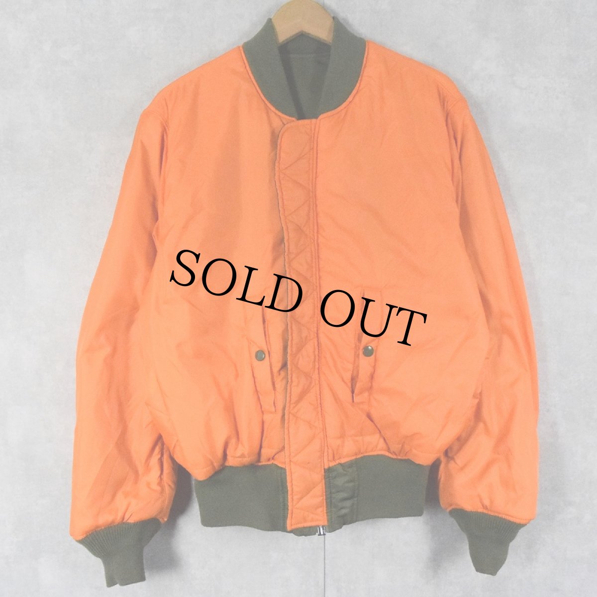 画像2: 民間品 ALPHA INDUSTRIES,INC. MA-1 フライトジャケット MEDIUM (2)