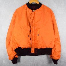 画像2: 民間品 90's ALPHA INDUSTRIES,INC. MA-1 フライトジャケット XLARGE (2)