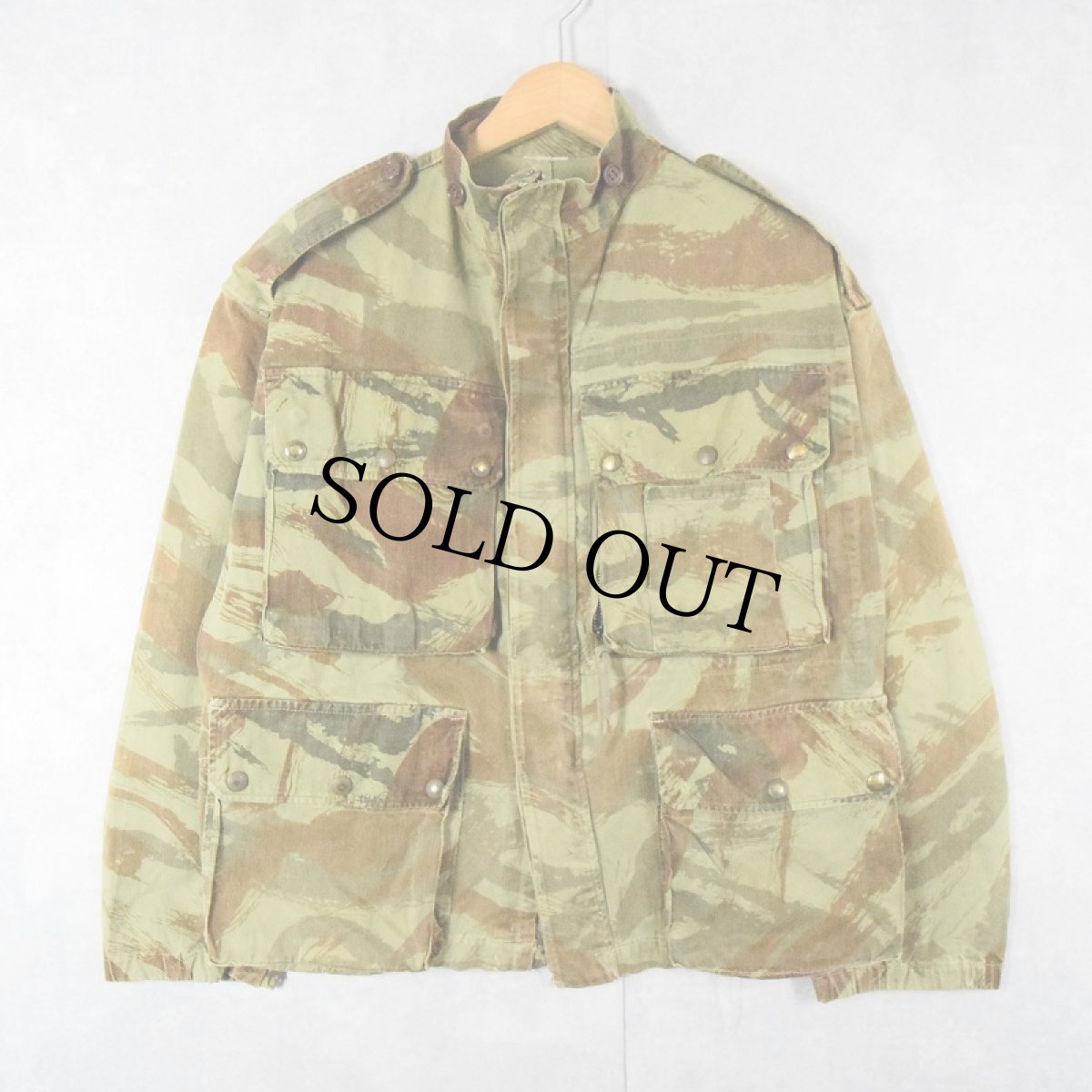 画像1: 50〜60's FRENCH ARMY リザードカモ TAP47/56 HBT パラトルーパージャケット (1)